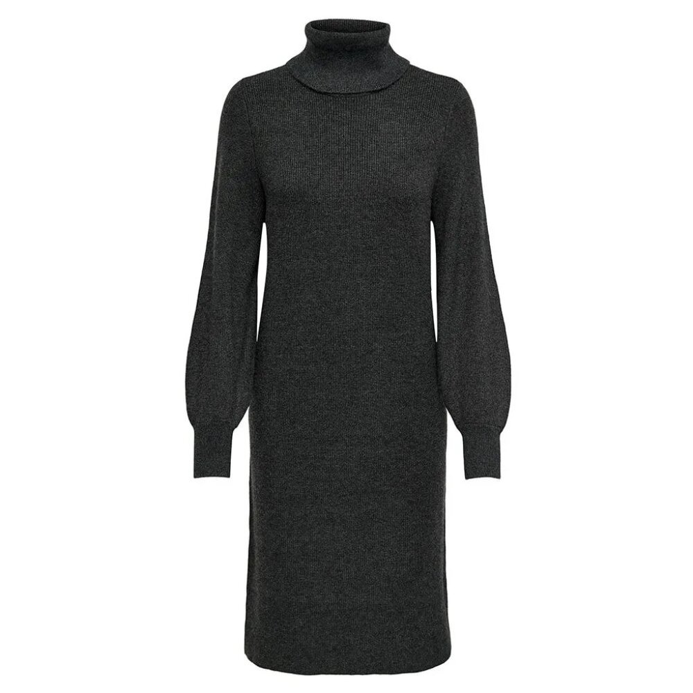 J.Crew Turtleneck Sweater Dress in Supersoft Yarn in Charcoal Gray